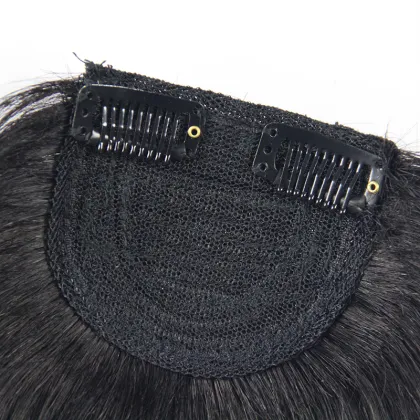 Cheap hair puff piece and fringe hair piece, detachable human hair fringes, clip in human hair bang front fringe hair extension
