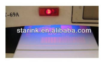 security barcode ribbon (UV fluoresence red ribbon)