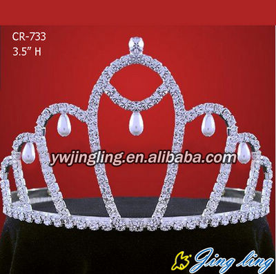 Cheap wholesale pageant crown wedding accessories tiara