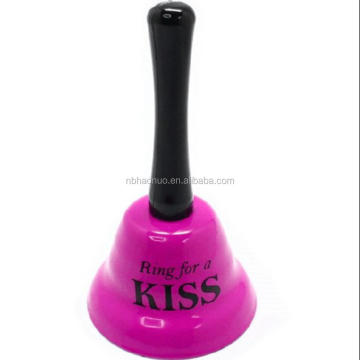 plastic-coated wood handle table bell for hotel