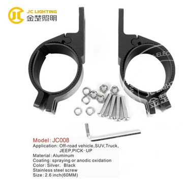2.6 inch aluminum led light bracket for offroad light bar, taiwan auto body parts, bajaj ct100 motorcycle parts