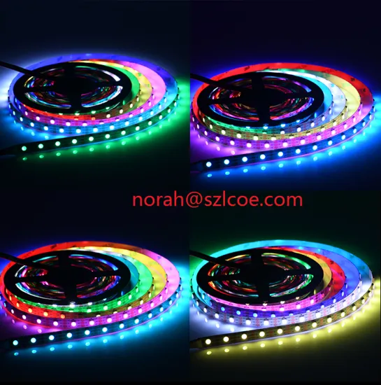 LED Light Strip RGB Factory LC8812B SK6812 IP20 5V google Amazon hot product 60leds 5M strip light
