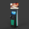 Quiosco de autocontrol de chequeo del hotel con un piso
