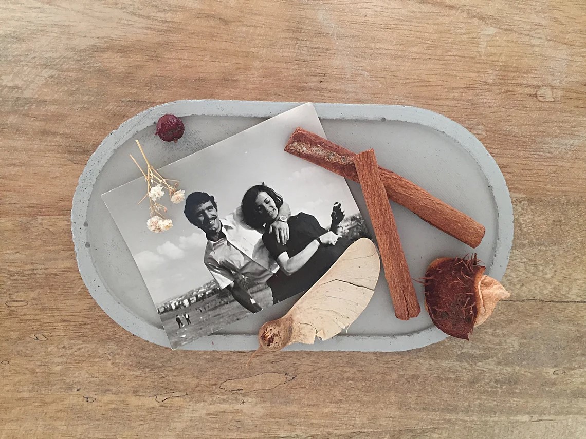 Minimal Design Home Decor Concrete Jewelry Plate