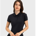 Lapel Equestrian Short-sleeved Women's