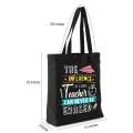 Custom Appreciation Gifts Canvas Tote Bag For Teacher