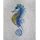 Metal and Glass Seahorse Wall Decor