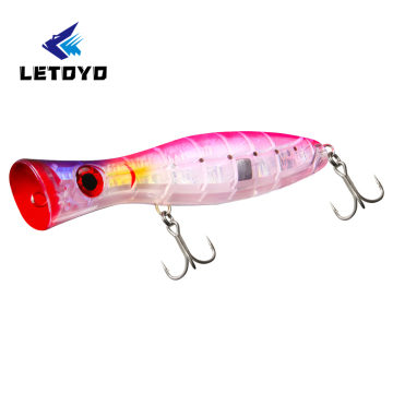 LETOYO 105g 180mm Big Popper Saltwater Freshwater Fishing Lure