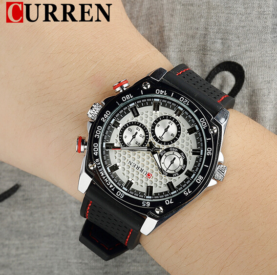 Classic Casual Sport Silicon Band Mens Watches 