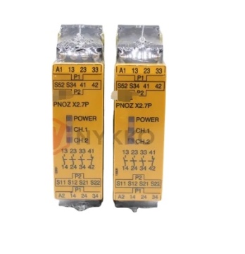 PNOZ X2.7P 24VACDC 안전 릴레이 - E -Stop, 모니터링 시작, 3NO 1NC