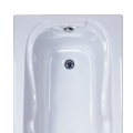 Deep Acrylic Tub White Soaking Acrylic 1 Person Drop-in Bathtub