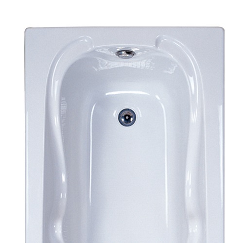 White Soaking Acrylic 1 Person Drop-in Bathtub