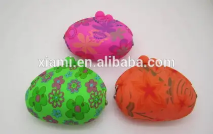 mass production printed leopard stripe and beautiful floralpattern silicone smart wallet