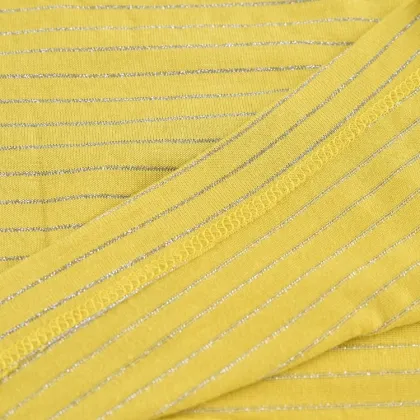 Stripe Yarn Dyed Ecovero Rayon Stretch Knit Fabric