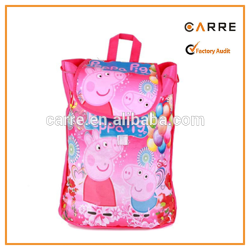 cutom carton picture cute children drawstring backpack bag