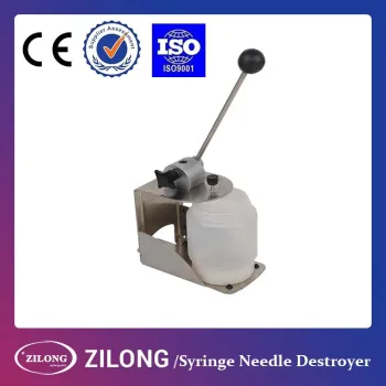 manual stainless steel Syringe Needle Destroyer with CE certificate