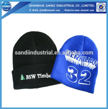high quality fashion custom knitted beanie hat