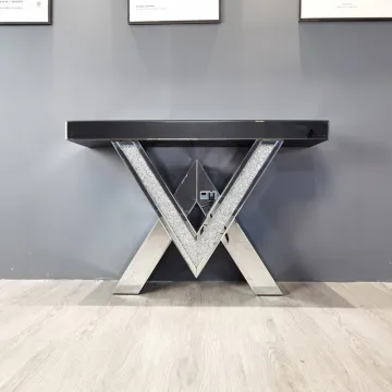 Modern Design Mirrored Hallway Table