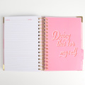 A5 Spiral Binding Pink Undated Daily Goal Planner