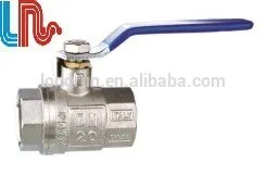 Brass ball valve with stainless steel handle