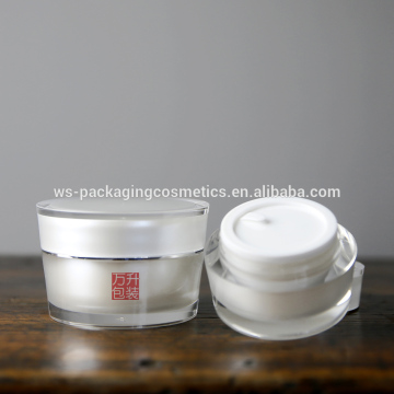 Acrylic Taper 15g 30g 50g Cosmetic Cream Jar with Lid