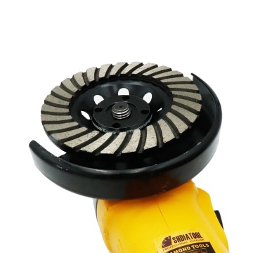 Sintered Diamond Turbo Row Grinding Cup Wheel - 4.5 inch/115mm for Concrete, Brick, Marble