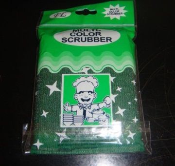 Kitchen Cleaning Sponge Scrubber, Steel-color Scrubber