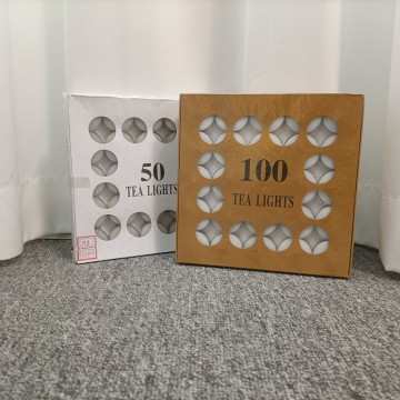 Cheap Price Tealight Candle Box Package 50pcs 100pcs