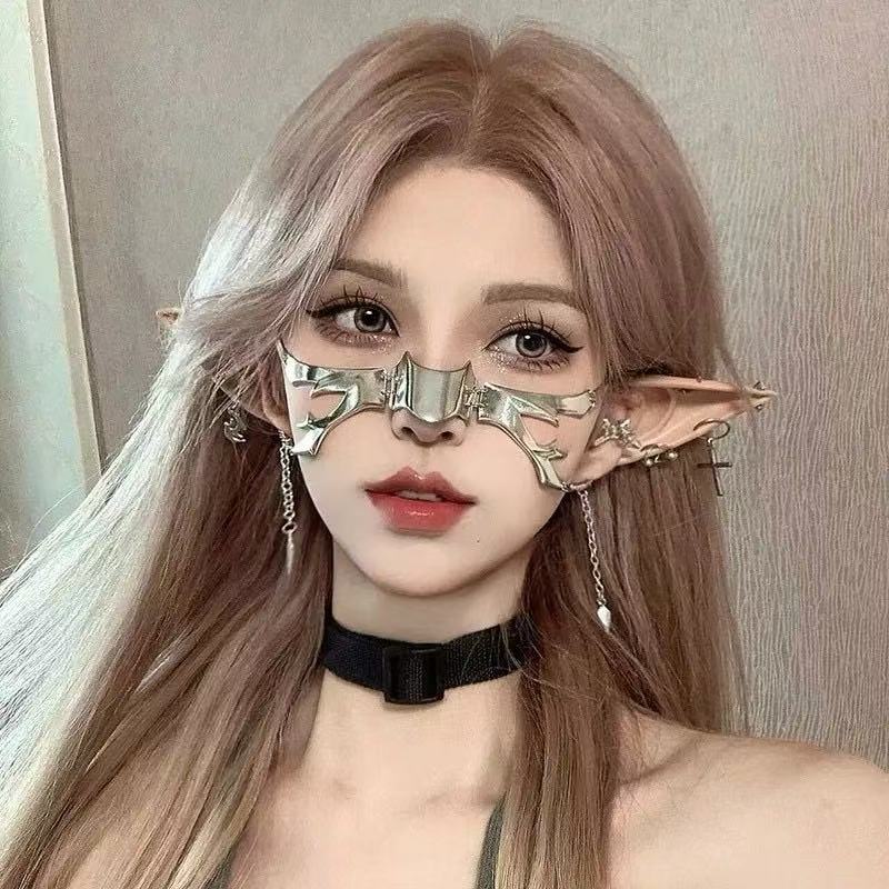 Gothic Metal Chain Nose Face Ornament