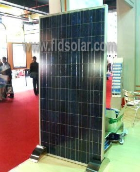 180W polycrystalline toughened glass laminated solar panel