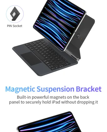 Smart Magnetic Wireless Keyboard Case