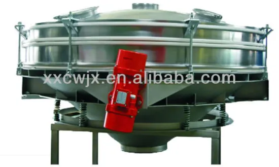 Flow-thru vibrating separator