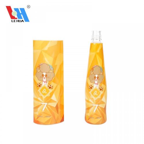 Beverage Bottle Shrink Wrap Label Custom PET Plastic Heat Shrink Wrap Label Factory