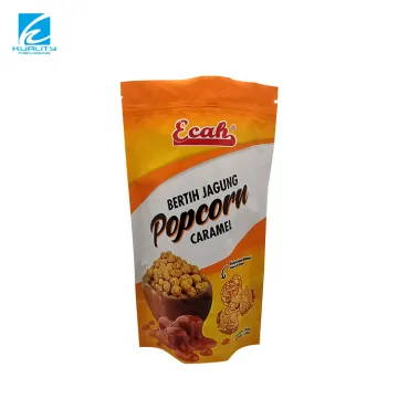 Resealable Foil Stand Up Plastic Laminated Mylar Bags for Snack Packaging
