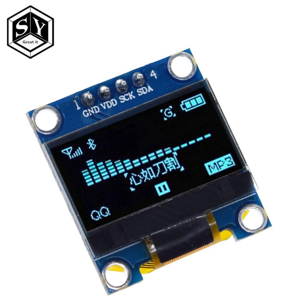 0.96 inch IIC Serial Yellow Blue OLED Display Module 128X64 I2C SSD1306 12864 LCD Screen Board GND VCC SCL SDA for arduino