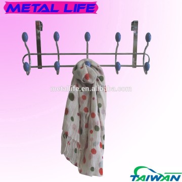 HA-205A Double beautiful design over door metal clothes hanger hook