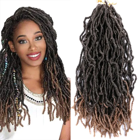 Goddess Bobbiboss Nu Locks Crochet Hair Attachment For Braids Ombre Expression Nu Locks Twist Synthetic Braiding Hair Extensions
