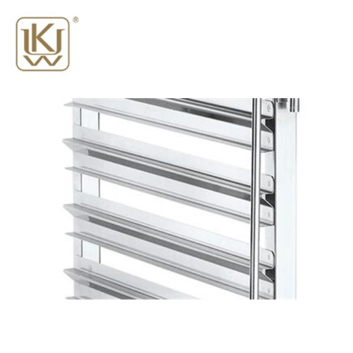 Dual Rows Rack Trolley Double Line Stainless Steel Tray Rack Trolley Manufactory
