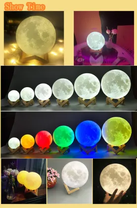 Levitating Moon Lamp: 3D Christmas Gift Night Light