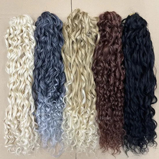 Premium Kanekalon Fiber 22-inch 100g Afro Curly and Loose Wave Crochet Hair Braids & Extensions
