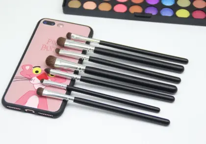 makeup brush set silver handl eye makeup brushes