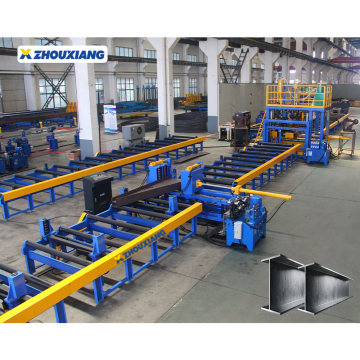 Ligne de production de soudage horizontale de fabrication de poutres H