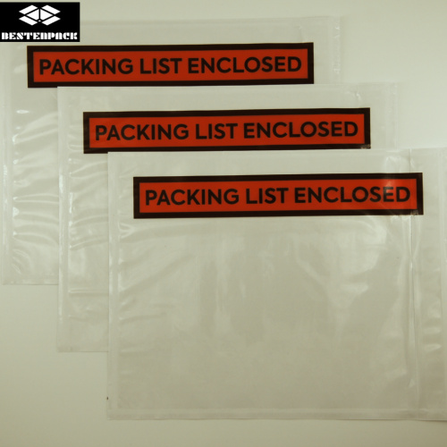 Packing List Envelope 5.5x7 inches Half Printed Red