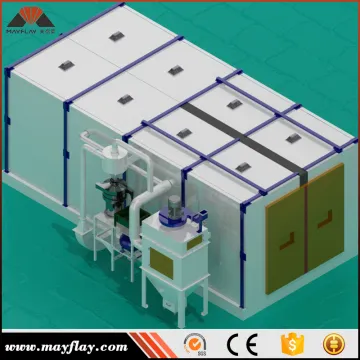 Mayflay Apron Belt Shot Blasting Equipment / Sandblasting Room