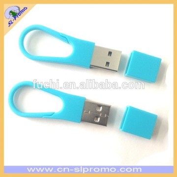 Plastic Clip USB Flash Driver With Logo for Promotion