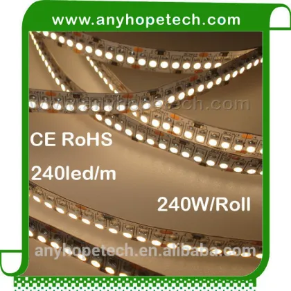 2 years guarantee 240ledm 4620lm warm white super bright led flexible strips