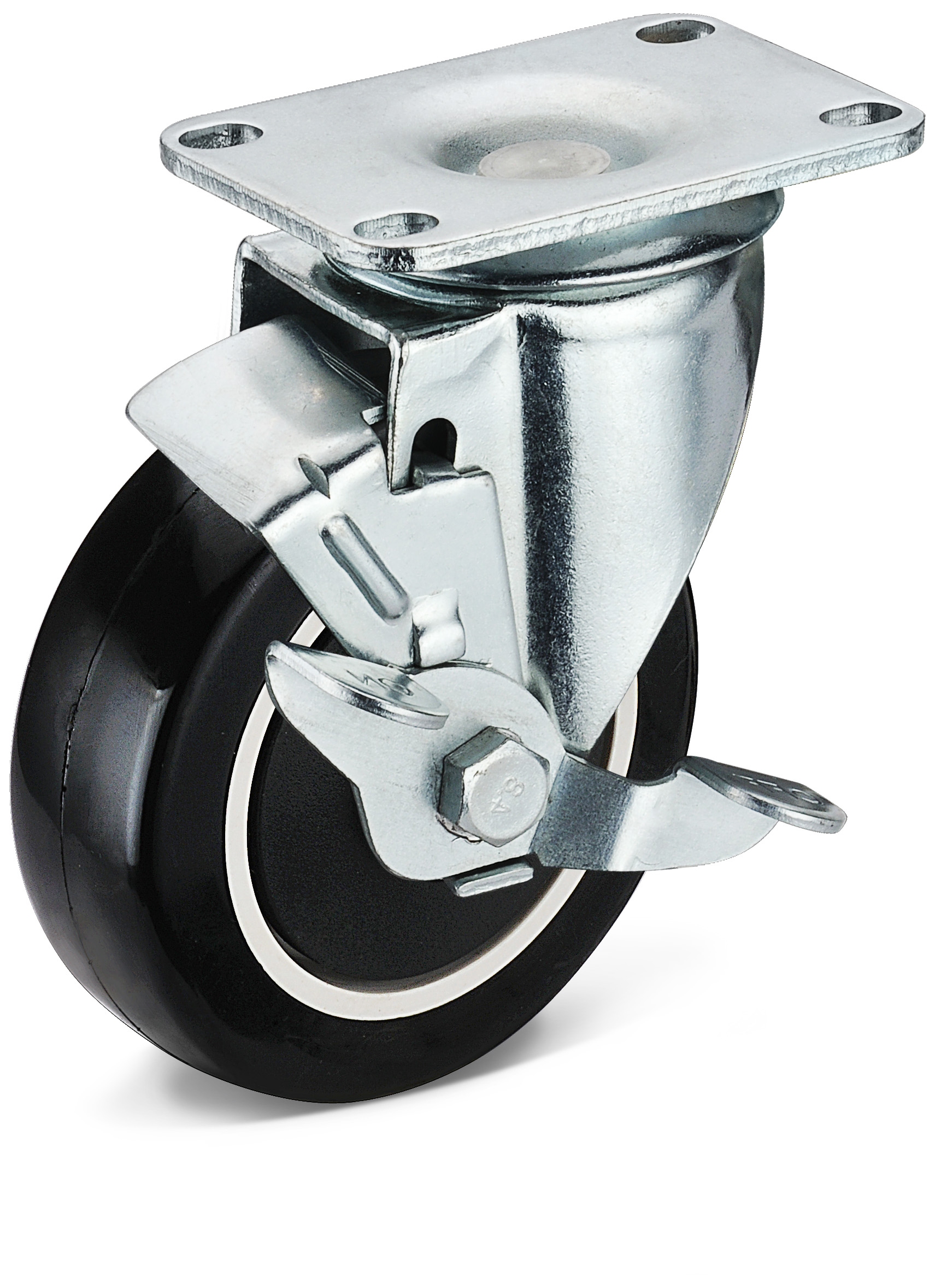 PU Movable Side Brake Casters