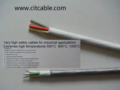 800 Celsius Degree Cable for Industrie