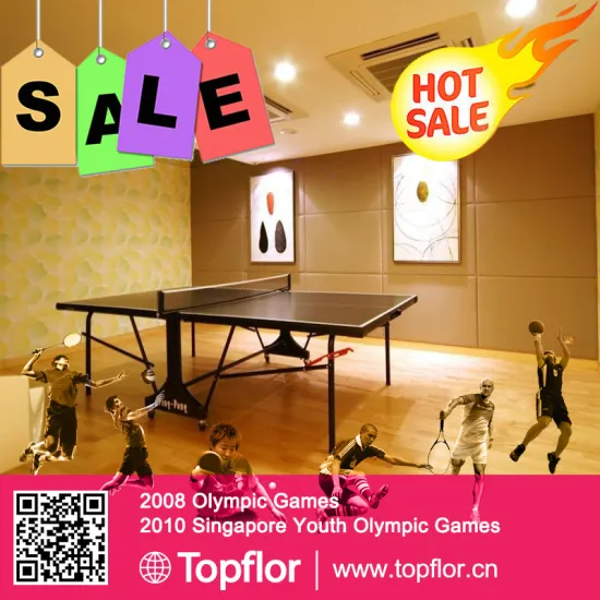 high quality PVC sport flooring / recycled flooring / table tennis floor roll