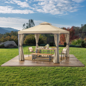 Portable Windproof and Rain Canopy for Outdoor Camping and Picnics